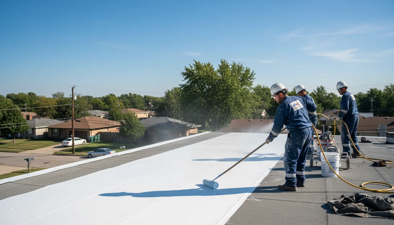 Commercial roof coating in Collinsville, CT near me